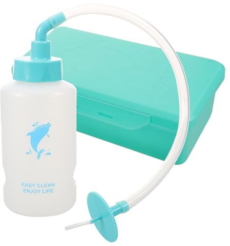 MUCKLILY Ohrspülflasche Satz Tragbar mit Quetschfunktion Rutschfester Griff aus Kunststoff Sicher zur Ohrreinigung für Wasserspülung und Ohrenschmalzentfernung
