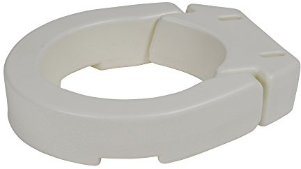 Drive Medical Hinged Toilet Seat Riser, Standard Seat, White