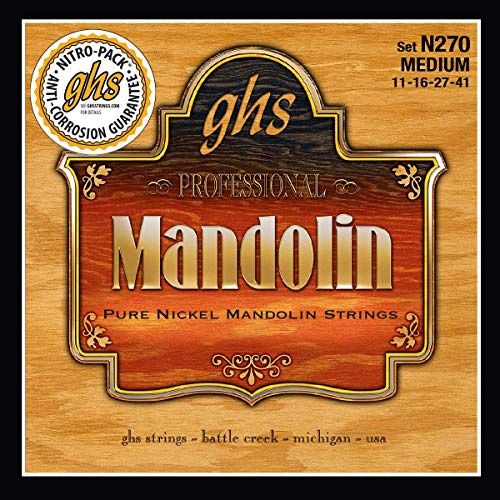 GHS MANDOLIN - Jeu de cordes en nickel pur - N270 - Moyen