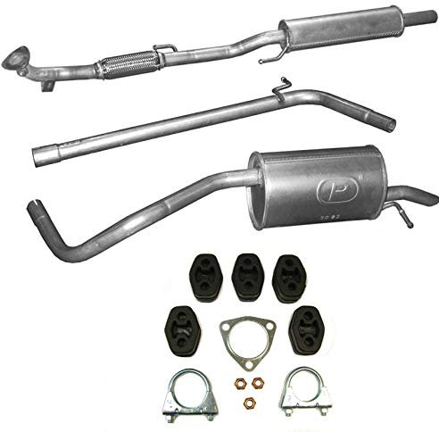 Auspuff ENDSCHALLDÄMPFER VORSCHALLDÄMPFER MITTELROHR + Montagezubehör für im Artikelbeschreibung angegebene Modell
