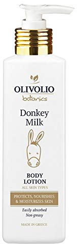 Olivolio botanics 95% natürliche Körperlotion mit Eselmilch und Arganöl ohne Mineralöl und Parabene - 250 ml