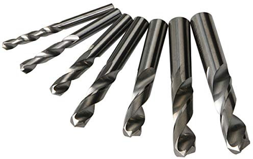 0.5mm-7MM VHM-Bohrer-Set, Uncoated-Finish, mit runden Schaft, Spiral Fluten Spiralbohrer For Metal 6.8mm 5Pc