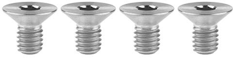 Wanyifa Titan Ti M6 x 10 15 20 25 30 35 40 45 mm Senkkopfschraube mit Innensechskant, 4 Stück (M6 x 10 mm, normales Titan)
