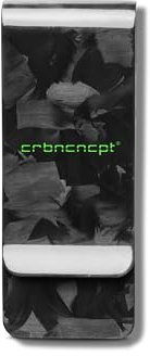 CRBNCNCPT® Geldklammer aus Forged Carbon (Kohlenstofffaser) – ultraleichte Geldspange, Geldscheinklammer, Money-Clip - Geldschein-Organizer für Herren schwarz