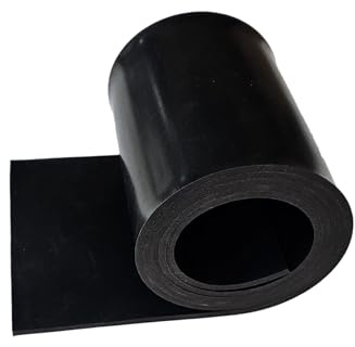 Solid Black Neoprene Rubber Strip 10mm Thick - Various Lengths & Widths (10mm Thick - 1400mm x 150mm)