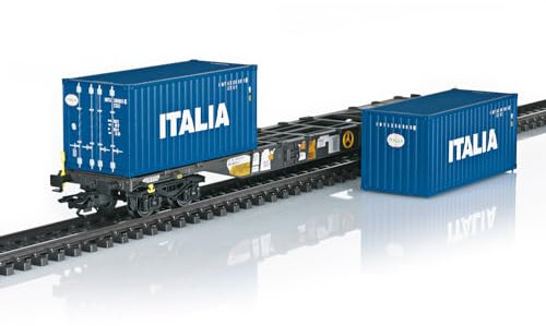 Märklin 47460 H0 2er-Set Containertragwagen Sgns 19 InRail der AAE