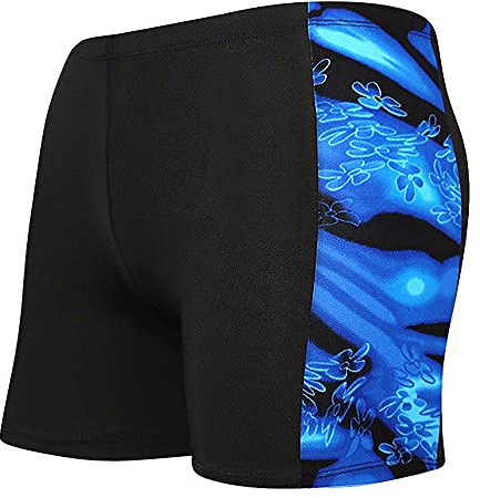 ERYUE Bañador de Secado Rápido, Troncos de Natación para Hombres, Ropa Interior Deportiva, Calzoncillos Tipo Bóxer con Cordón, Calzoncillos Elásticos Transpirables de Verano