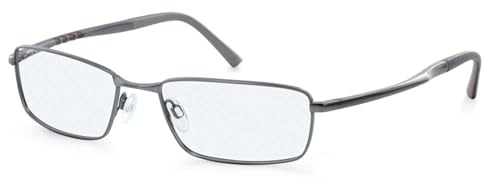Hero Brille mit Sehstärke für Herren optional mit Sonnenbrillentönung oder Blaulichtfilter, Quadratisch, gefertigt aus Metall (inklusive Brillenetui)
