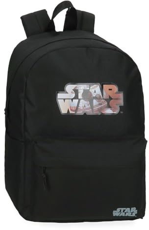 Joumma Star wars Star wars Retro Zaino Scuola 15,6 Nero 31,5 x 45 x 15 cm Poliestere 21,26 L, Nero, Taglia unica, Zaino scuola adattabile a carrello