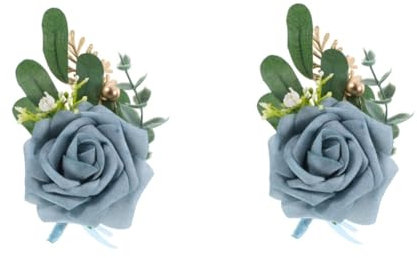 AOKWAWALIY 2 Stück Ansteckblume Für Brautkleid Ansteckblume Braut Anstecknadel Bräutigam Anzug Dekoration Ansteckblume Für Dekoration Hochzeit Versorgung Hochzeitsdekoration