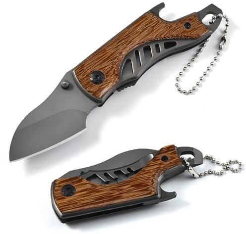 DAJASD Foldable Multitool Knife with Bottle Opener, Blade, and Keychain - Survival Gear Pocket Tool for Outdoor Camping, Men's Gift