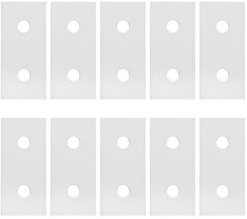 10 pezzi di piastra di collegamento per profili in alluminio piastre di rinforzo angolari piatte e dritte che collegano il rinforzo della superficie di ossidazione dello strumento di collegamento vert