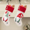2 Groß Nikolausstiefel, Weihnachtssocken mit Plüsch Wichtel, Weihnachtsstrümpfe als Weihnachtsdeko, Weihnachtsstrumpf Personalisiert, Nikolaussocken zum Befüllen, 45 * 25cm
