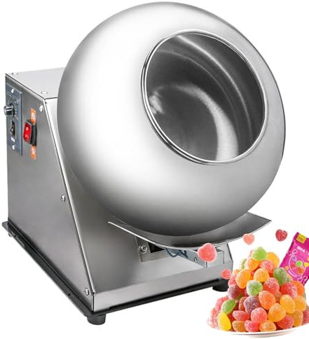 Máquina recubridora de dulces de escritorio, Máquina recubridora de azúcar eléctrica, Grandes orificios de disipación de calor, Máquina recubridora de chocolate for industrias farmacéuticas y alimenta