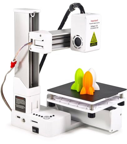 Kleiner 3D -Drucker, Präzisions -3D -Drucker für Anfänger Frequenzabteilung Multiplexing Compact 4x4x4 -Zoll -Druckgröße mit der Gesamten Metalldüse für Pla -TPU -Filamente