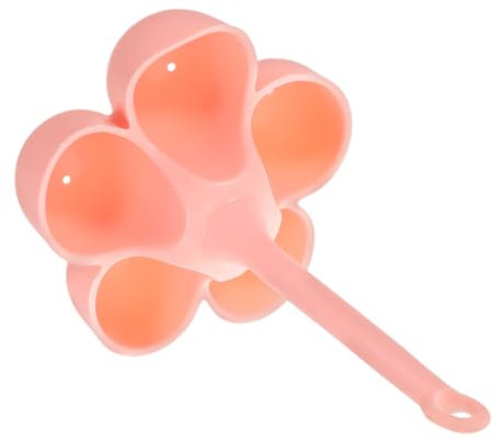 SHOWERORO 5griglia Portauova in Silicone Vassoio Per Uova Vaporiera Per Cuocere Vapore o Bollire Uova Utensile Da Cucina Riutilizzabile Maniglia Portatile Per Colazione e Conservazione