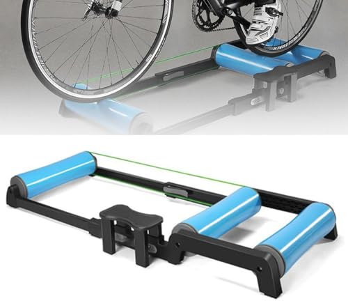Faltbare Rollentrainer for Zuhause, Professionelle Parabolische Rollentrainer for Indoor-Bikes, Einstellbare Fahrradtrainer, Faltbare Parabolische Trainer, for 24-29 Mountainbikes Und 700C Rennräder