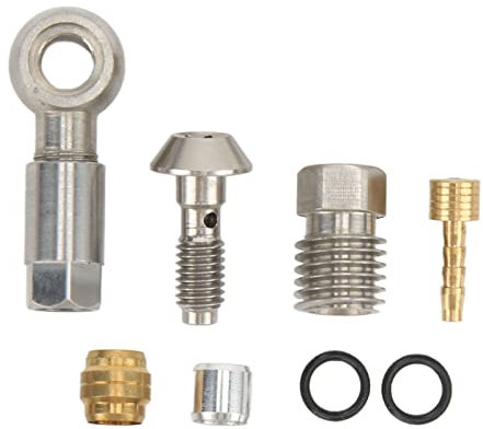 MUNEFE Disc Hose Fitting Insert Tool Kit, Bike Oil Disc Insert Kit, Bike Brake Hydraulic Hose for MT4 6 8 Olive Head, Oil Needle, Olive Sleeve Brake