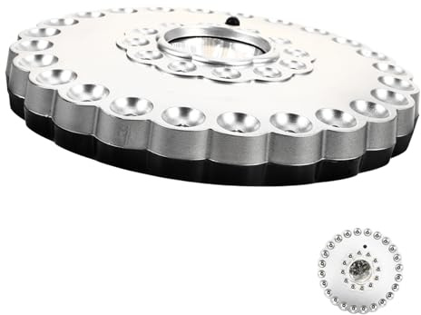 Mipcase Lampada Da Campeggio Led Ricaricabile 36 Luci, Lanterna Sospesa Per Ombrelloni Da Giardino e Tende, Luce Esterna a Batteria Per Escursioni e Picnic (batterie Non Incluse