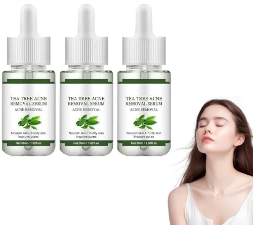 Siero Viso Antiacne, Trattamento Idratante Naturale Contro L'acne, Crema Viso Illuminante, Controllo Del Sebo, Idratante E Pori Fini Per Donne E Uomini (3pcs)