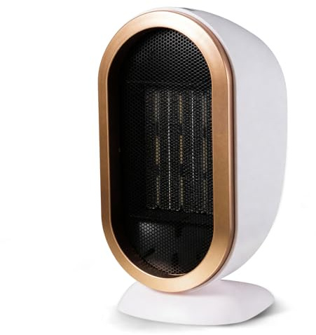 Electric Heater, 1200W Low Energy Silent Space Heater, Heaters for Home, Fan Heater with 2 Heat Modes & Overheating & Tip-Over Protection, Portable Heaters for Room Bedroom Office