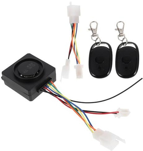 CIYODO Système d'Alarme Antivol pour Vélo Électrique et Scooter 36-72V Dispositif Antivol Capteurs Ultra-Sensibles Plastique Résistant Commande à Distance Protection Optimale en