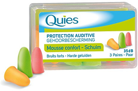 Quies Schaum, gegen Lärm, 3 Paar – hautfarben