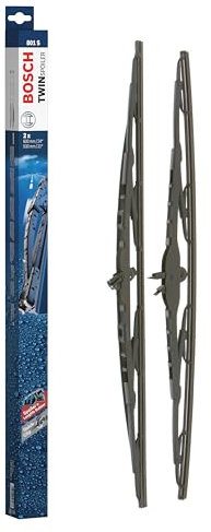 Bosch Scheibenwischer Twin Spoiler 801S, Länge: 600mm/530mm – Set für Frontscheibe