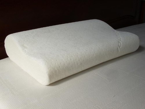 Save On Goods UK 100% Memory Foam Visco Elastic Contoured Shaped Support Pillow Neck Pillow Curved Foam Pillow