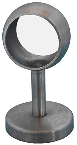 TIBU Handlaufhalter Modell V Edelstahlhalter gerade mit Kugelring Durchmesser 42,4 mm