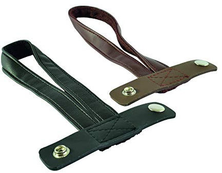 Stockschlaufe Kunstleder (braun) für Gehstock, Trageband