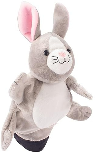 Beleduc 40124 – Marionnette à Main en Forme de Lapin, éprouvée à la Maternelle, Multicolore