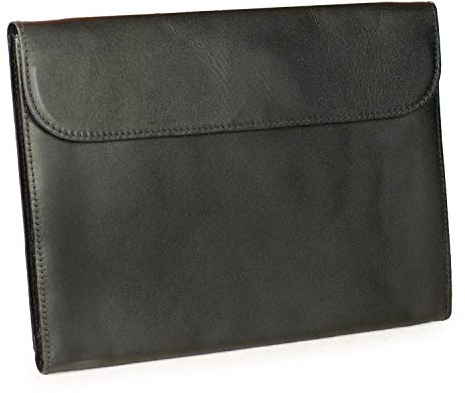 Jahn-Tasche - A4 Dokumentenmappe/Dokumententasche, aus Anilin-Leder, Schwarz, Modell 1042-anilin