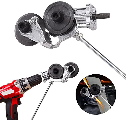 Metallknabber-Bohraufsatz mit Adapter, Elektrischer Bohrplattenschneider, lektrischer Bohrmaschinen Plattenschneider,Blechmesser zum Schneiden von Eisen, Weißblech, Stahl, Kupfer, Aluminium