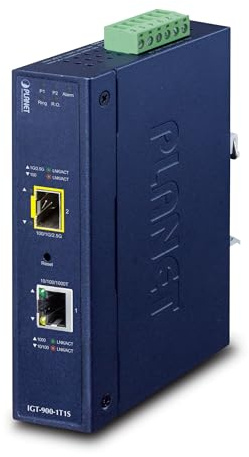 Planet Industrial 1-Port 10/100/1000T + 1-Port, W126631590 (10/100/1000T + 1-Port 100/1000/2500X SFP Managed Media Converter)