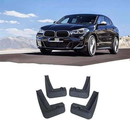 HALEUP 4 Pcs Auto Schmutzfänger für BMW X2 F39 2018-2022, Spritzschutz Kotflügel vorne und hinten Schmutzlappen Zubehör Spritzschutz.