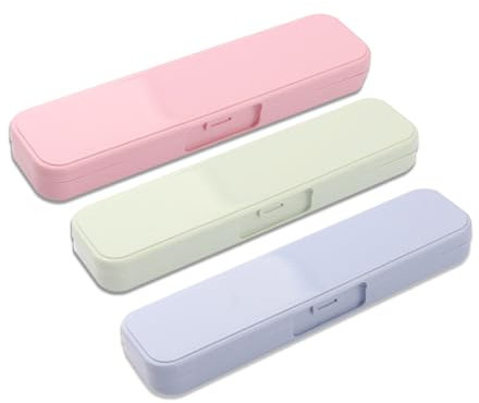 YUDAWN Besteckbox, 3 Stück Kunststoff Bestecktasche Besteck Box Tragbare Reisegeschirr Essstäbchenbox Reisebesteck Aufbewahrungsbox Besteckkasten mit Deckel für Unterwegs Camping