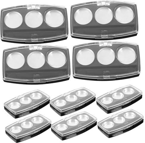 VINTORKY 10stücke Leere Lidschattenpaletten Organizer Aus Hochwertigem Material Kompakt Und Vielseitig Einsetzbar Für Lidschatten Und Puder