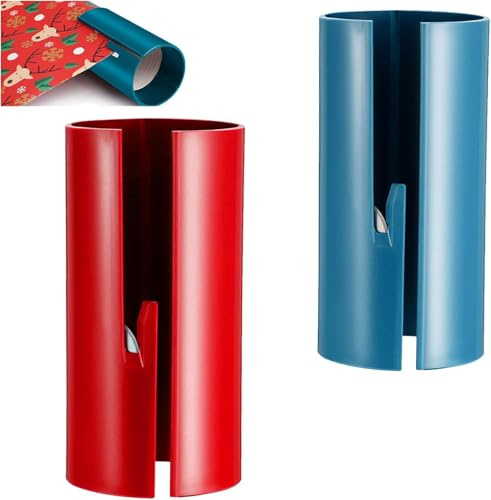 Geschenkpapier Schneider, Tragbarer Papierschneider für Rollen | Praktischer Papierschneider für Geschenkpapierrollen, ideal für Weihnachten, Geschenke, Basteln und einfache Verpackung