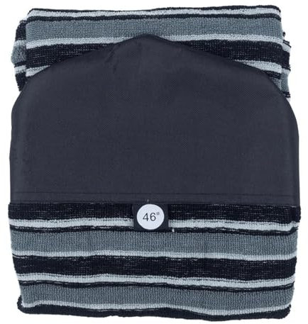 XFYESL Surfboard Tasche Cover 46in Kurze Surfbrett Socke Weiche Abdeckung Tasche Skimboard Schutzhülle 3'10'' 117cm sup zubehör(Black Night)