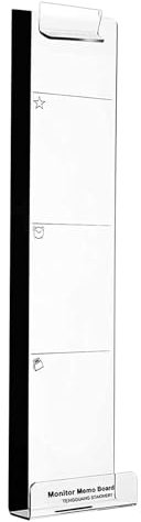 Monitor Klebezettelhalter | Monitor Memo Board Notizhalter Für Seitenmontage - Seitenmontage Übersichtliche Nachrichtenorganisation Klebebefestigung Schreibtischzubehör für Büro & Telefon