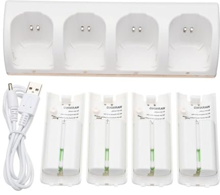 Mipcase Caricabatteria Slot Stazione Ricarica Della Batteria Usb Ricaricabile e Ovunque Dimensioni Compatte Non Occupa Spazio Aspetto Elegante