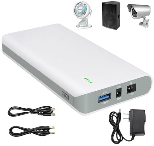FREEDOH Batería Recargable de Iones de Litio de 12 V, 12000 mAh, 15600 mAh y 19200 mAh, con Cargador para Tiras de luz LED, portátiles, cámaras CCTV.,12v12000mah