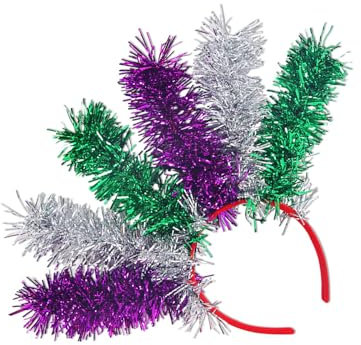 Javoryxh Lametta-Haarbänder, Cosplay, handgefertigt, Haar-Accessoires für Damen, Maskerade, Kopfschmuck, Karneval, Kunstdekorationen