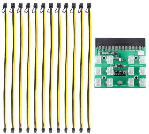 DIYEAH Mining-stromversorgung Mit Gpu-Board-Adapter Kabel Mining-Board-Adapter Für Stabile Stromversorgung Von Mehreren Grafikkarten