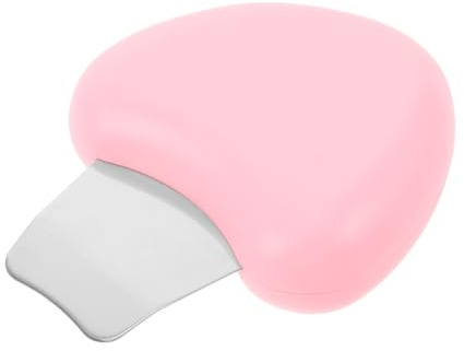 Manueller Mitesser Schaber für Gesicht, Tiefenreinigung und Straffung | Kunststoff und Edelstahl, Rosa Ausführung, für Hautpflege und Beauty Anwendung, Manuelle Handhabung