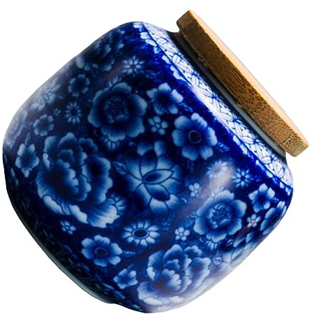 VERDANVERSE Boîte à Thé En Céramique Hermétique 400ml Avec Couvercle En Récipient à Thé Décoratif Pour Cuisine Et Présent