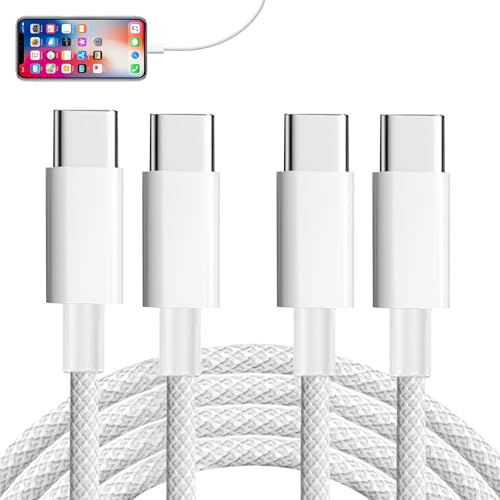 Huweko 2PCS 60W Cable USB C Charge Rapide,Câble USB C vers USBC 1.5M pour S25/S24/S23,Xiaomi,Cables USBC pour 15 Plus/Pro Max/16/Pro/iPad Pro 12.9 inch