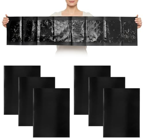 Nhgkju 6 trampas adhesivas, 120 cm x 28 cm, cinta adhesiva extrafuerte, trampas adhesivas, fáciles de usar, trampa para cucarachas, trampas para moscas de la fruta, calentar antes de usar