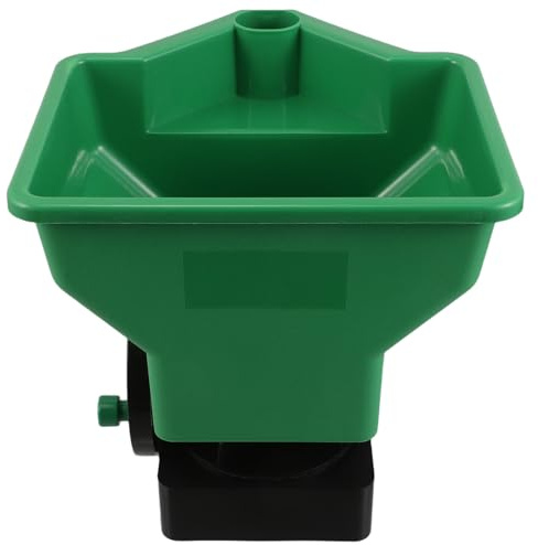 Gatuida Esparcidor Manual Portátil para Semillas de Césped y Hortalizas Sembradora de Mano con Mecanismo de Manivela Equipo Agrícola Resistente y Regulable para Germinación de Plantas
